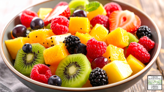 Large organic fruit bowl that helps detox the liver