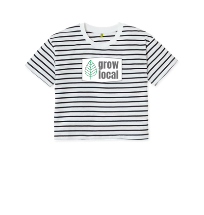 Navy Stripes Printed T-shirt Front