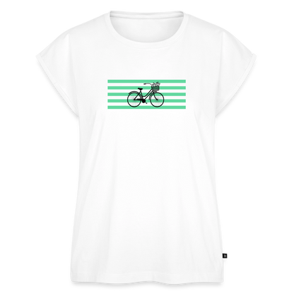 Women's Organic Roll Cuff T-Shirt - white