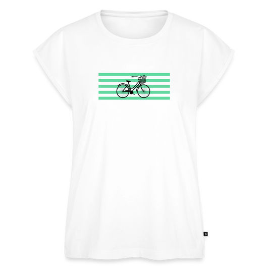 Women's Organic Roll Cuff T-Shirt - white