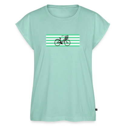 Women's Organic Roll Cuff T-Shirt - mint