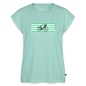Women's Organic Roll Cuff T-Shirt - mint