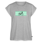 Women's Organic Roll Cuff T-Shirt - heather grey