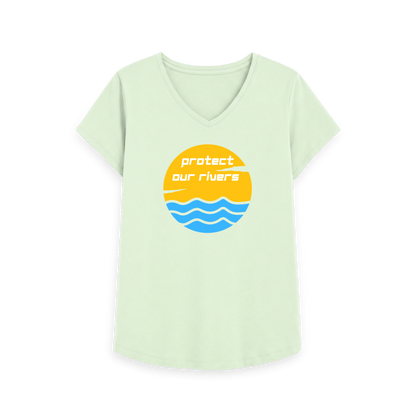 Pastel Green Printed T-shirt Front