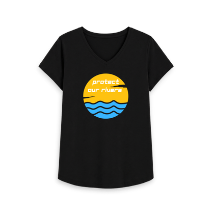 Black Printed T-shirt Front