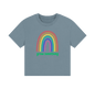 Stone Blue Printed T-shirt Front