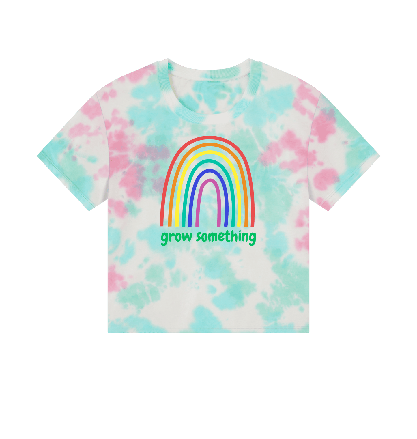 Pastel Tie Dye Printed T-shirt Front