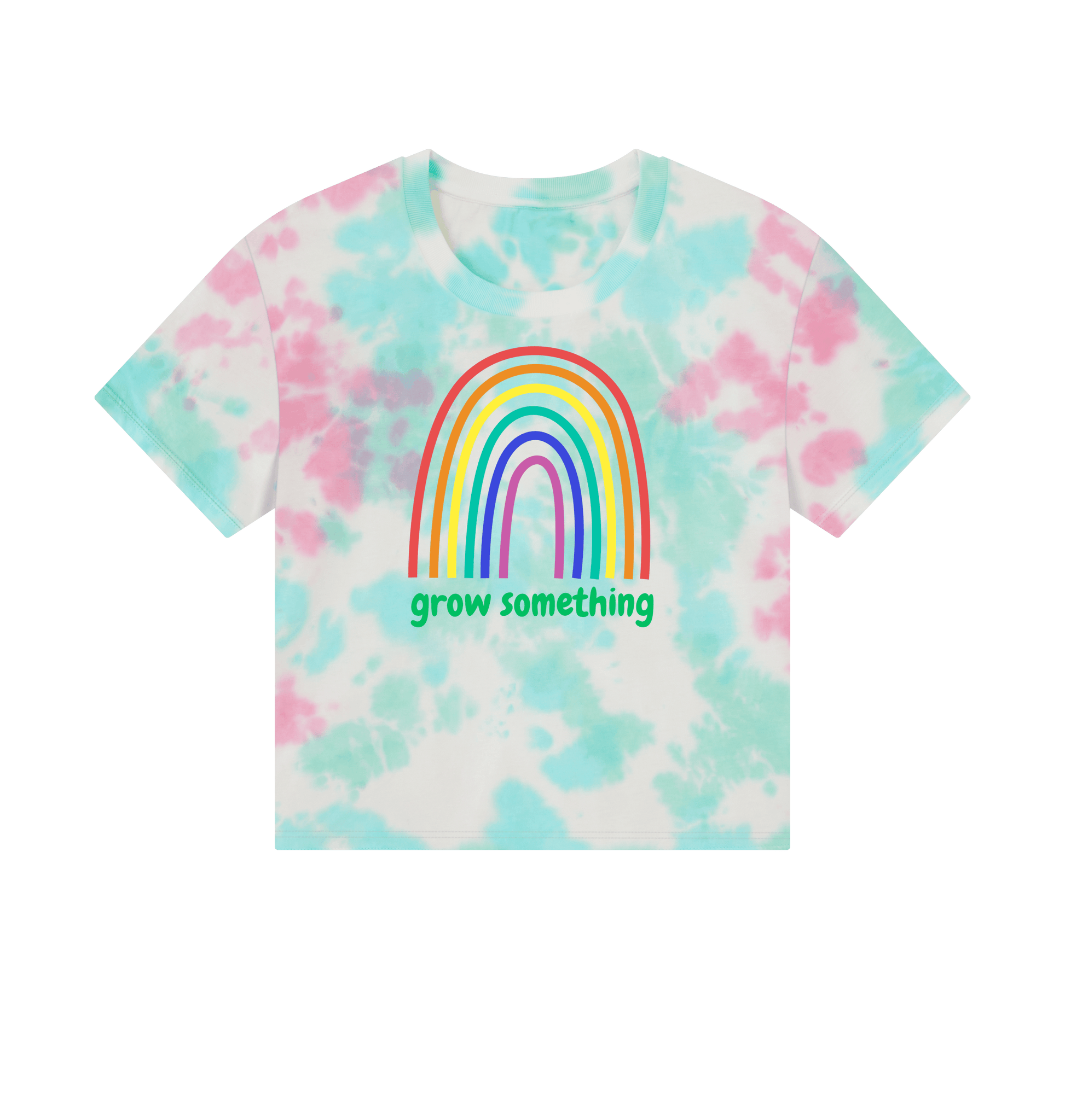 Pastel Tie Dye Printed T-shirt Front