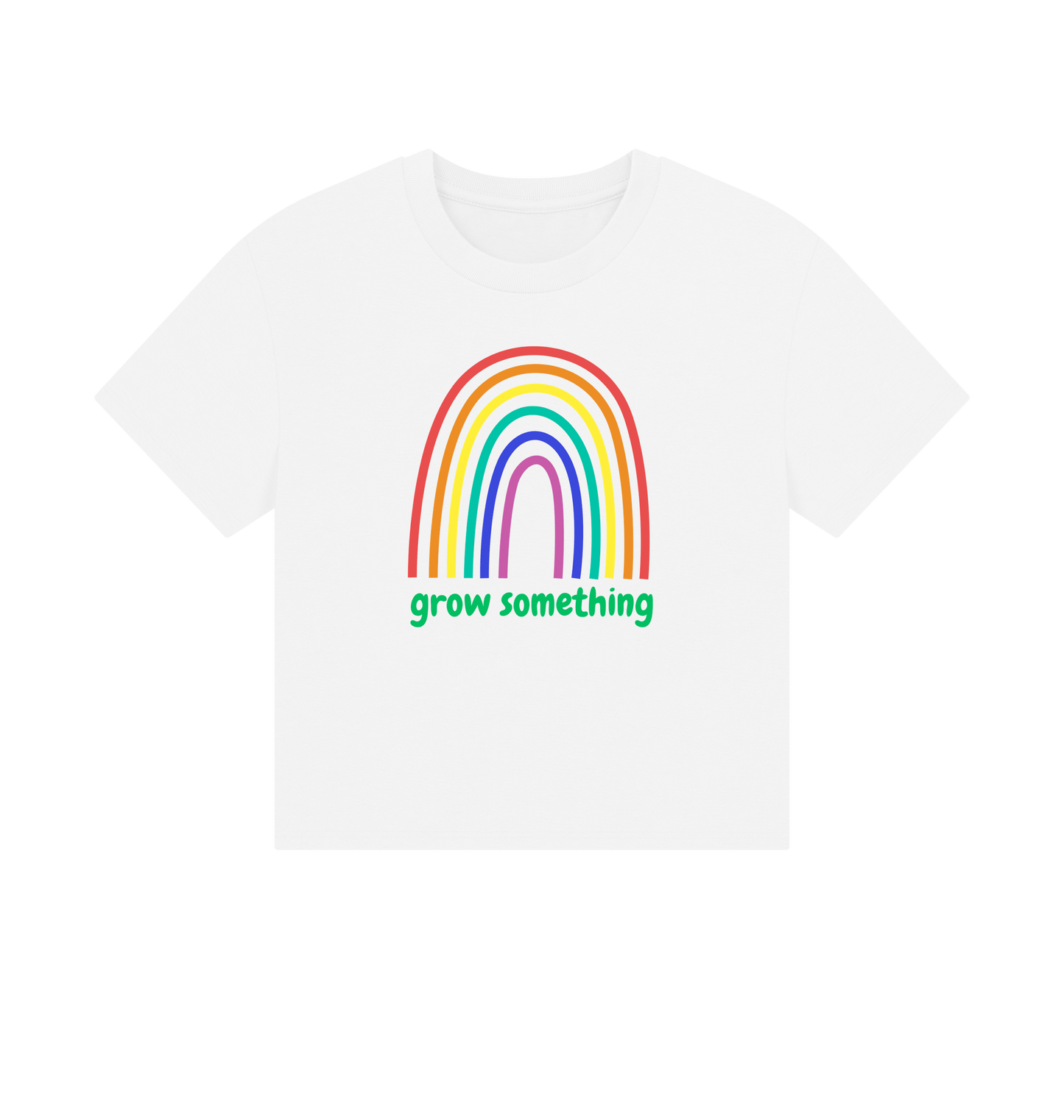 White Printed T-shirt Front