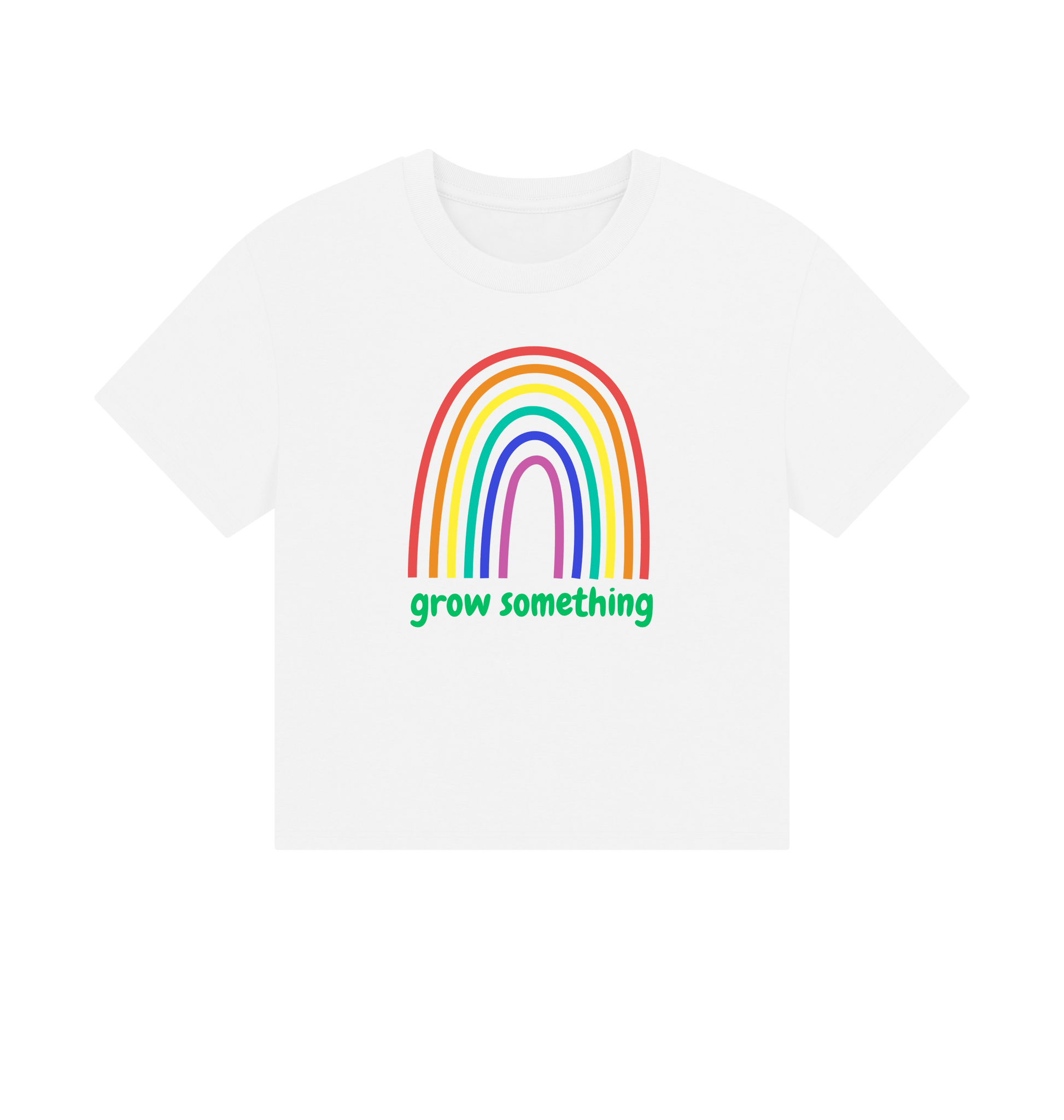 White Printed T-shirt Front