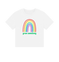White Printed T-shirt Front