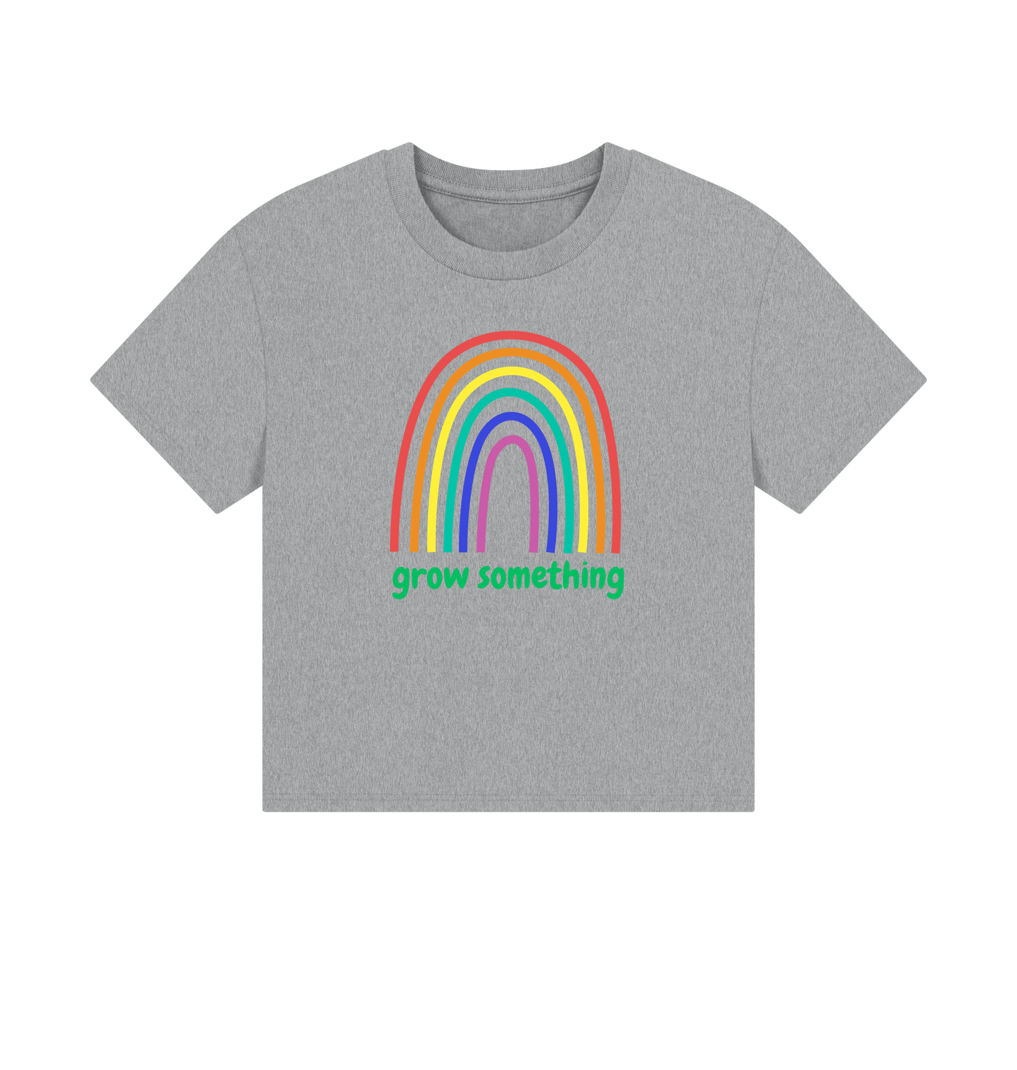 Athletic Grey Printed T-shirt Front
