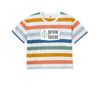 Multicolour Stripes Printed T-shirt Front