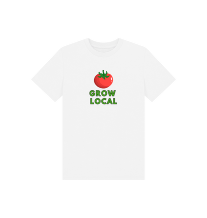 White Printed Kids T-Shirt Front