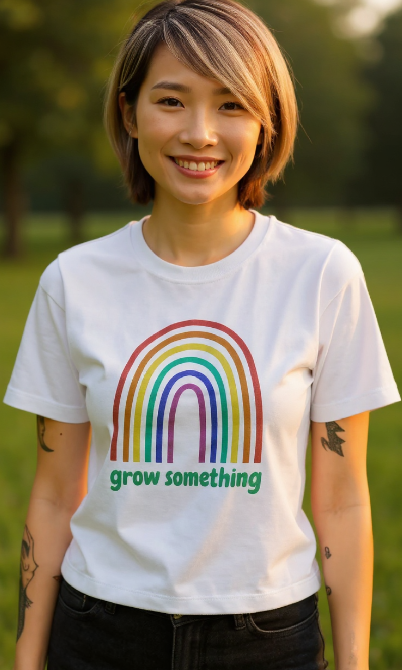 Women's Boxy, Organic, Grow Something shirt