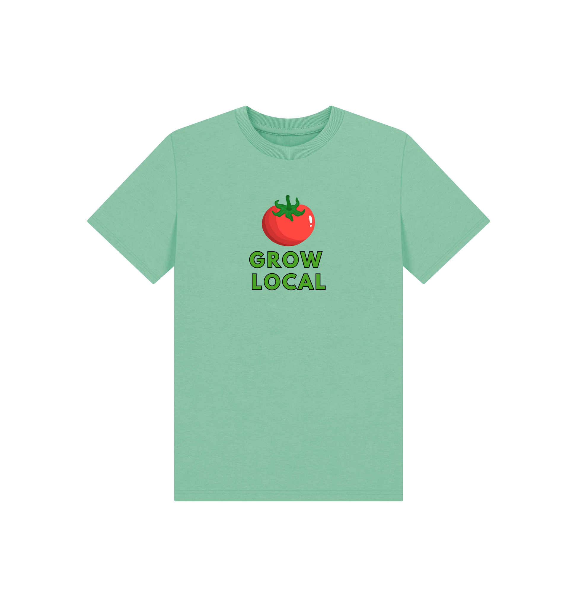 Peppermint Printed Kids T-Shirt Front