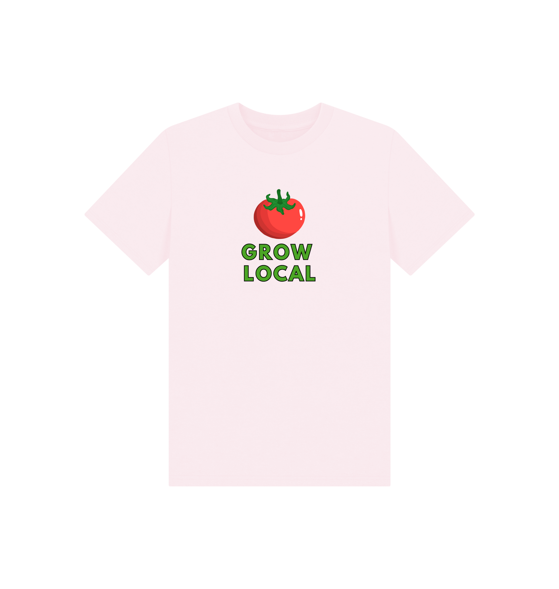 Pink Printed Kids T-Shirt Front