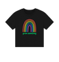 Black Printed T-shirt Front