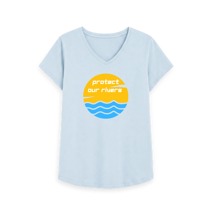 Sky Blue Printed T-shirt Front